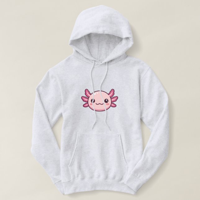 ästhetischer Axolotl Hoodie (Design vorne)