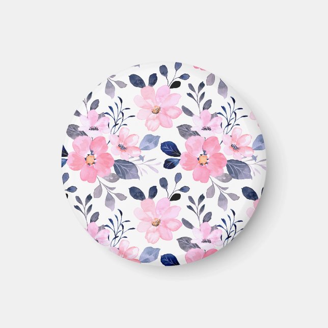 Ästhetischer Blumenmagnet | Minimales botanisches  Magnet (Vorne)