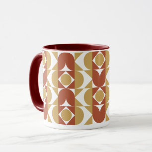 ästhetischer Boho-Stil bunter geometrischer Muster Tasse