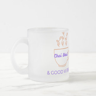 Ästhetischer Chai Shai und gute Vibes Desi Kaffee Mattglastasse