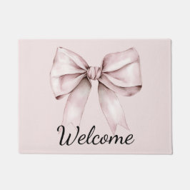 Ästhetischer Coquette rosa Bogen Personalisiert Fußmatte