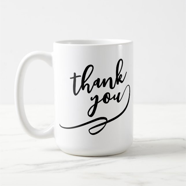 ästhetischer Danke-Mug  Kaffeetasse (Links)