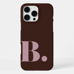 Ästhetischer dunkelbrauner staubiger Rosenminimali iPhone 16 Pro Max Hülle
