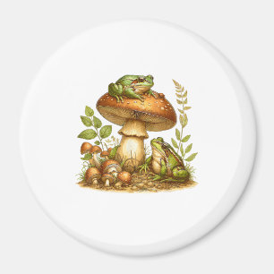 Ästhetischer Frosch-Pilz-Cottagecore-Goblincore Magnet
