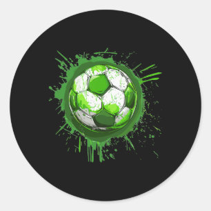 Ästhetischer Fußball Runder Aufkleber