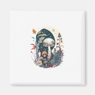 Ästhetischer Goblincore- und Cottagecore-Pilz-Bota Magnet