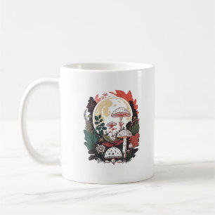 Ästhetischer Goblincore- und Cottagecore-Pilz-Herr Kaffeetasse