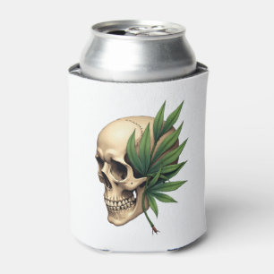 Ästhetischer Goth-Grunge-Totenkopf Tropischer Mons Dosenkühler