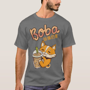 Ästhetischer Kawaii Corgi Bubble Tea Der Wel von B T-Shirt