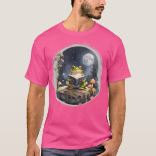 Ästhetischer Kernfrosch Lesebuch Niedlicher Frosch T-Shirt