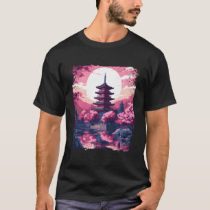 Ästhetischer Kirschblossom Sakura Tremor in Vaporw T-Shirt
