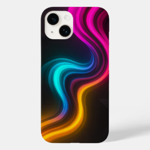 Ästhetischer Lifestyle Vibrant Neon iPhone Case