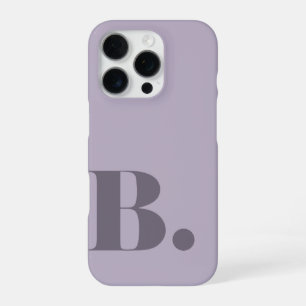 Ästhetischer lila minimalistischer Anfangsbuchstab iPhone 16 Pro Hülle