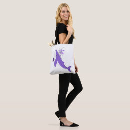 Ästhetischer lila Wal und Lilien All-Over-Print