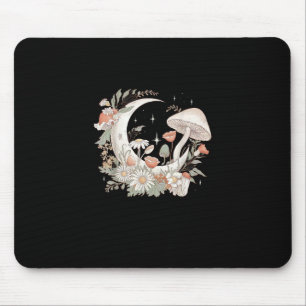 Ästhetischer Mond Goblincore und Cottagecore Pilz Mousepad