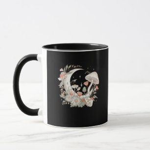 Ästhetischer Mond Goblincore und Cottagecore Pilz Tasse