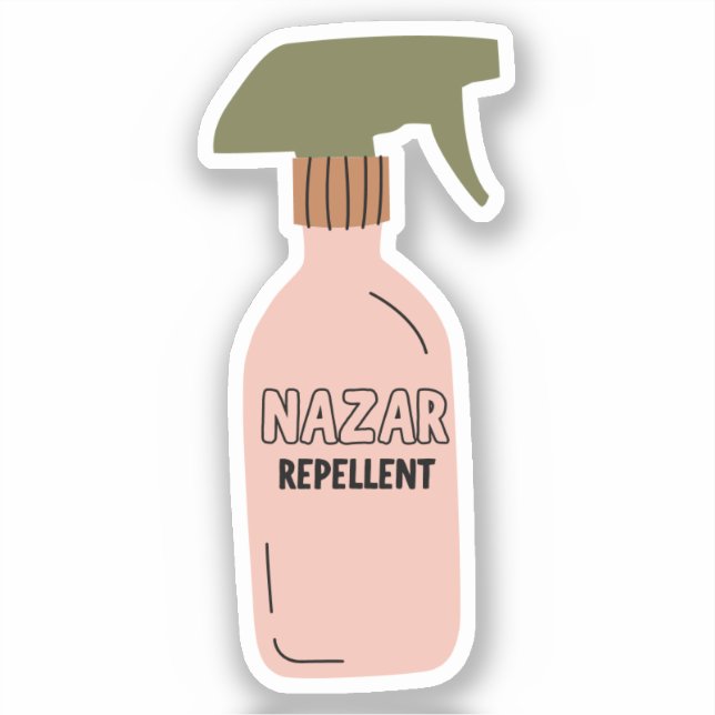 ästhetischer Nazar Repellent Funny Arab Aufkleber (Vorderseite)