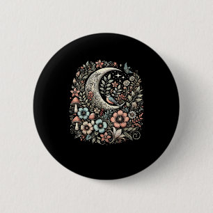 Ästhetischer Retro-Goblincore- und Cottagecore-Pil Button