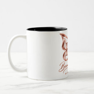 Ästhetischer Rosen-Gold-Schmetterling Keramik-Kaff Zweifarbige Tasse