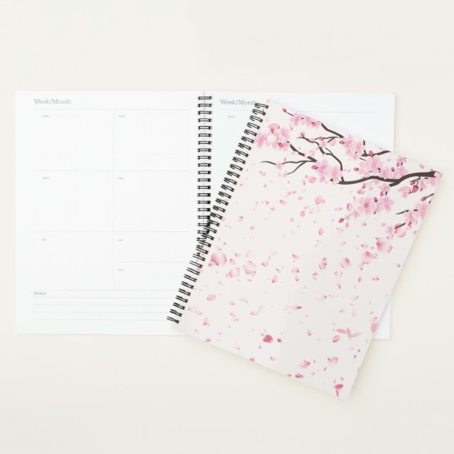 Ästhetischer Sakura-Rosa-Blumen-Personalplaner Planer (Anzeige)