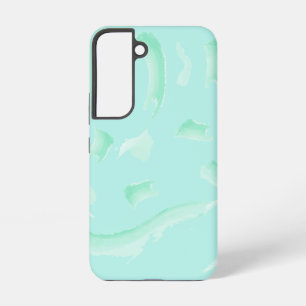 Ästhetischer Salbeigrüner Jade-Marmor-Wasserfarben Samsung Galaxy Hülle