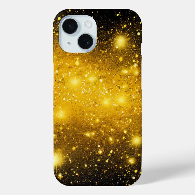 Ästhetischer schwarzgelber Chic Case-Mate iPhone Hülle (Rückseite)