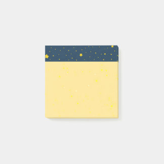 Ästhetischer Sternenhimmel Himmelblau Gelber Post- Post-it Klebezettel