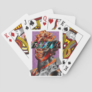 Ästhetischer Vaporwave Japanischer Futurismus Spielkarten