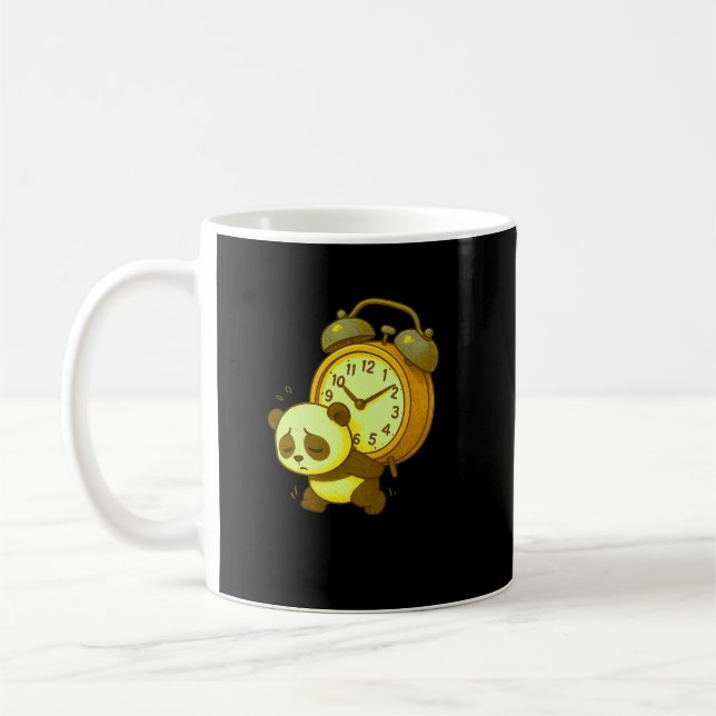 Ästhetischer verschlafener Panda • Überdimensional Kaffeetasse (Links)