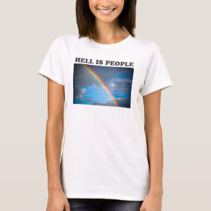 Ästhetischer Vintage-Himmel ist Leute Regenbogen R T-Shirt