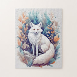 Ästhetischer White Fox Puzzle
