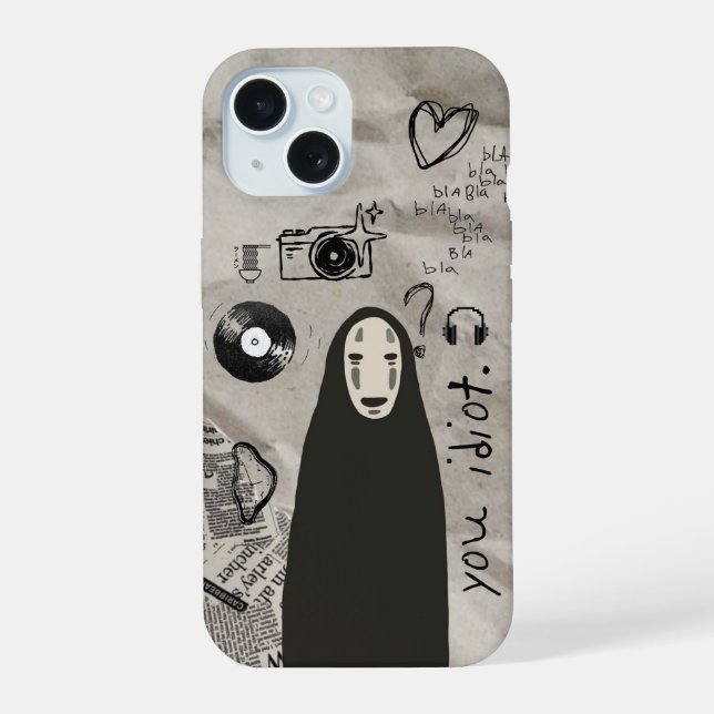 ästhetischer, zufälliger iPhone-Fall iPhone 15 Hülle (Rückseite)