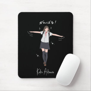 Ästhetisches Anime-Uniformmädchen Anpassbar Mousepad