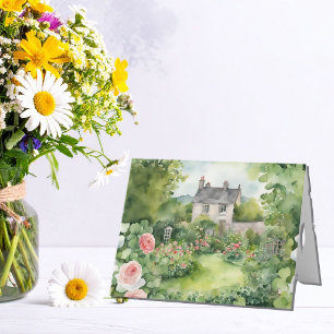 Ästhetisches Aquarell St. Patricks Day Irisches Ha Dankeskarte