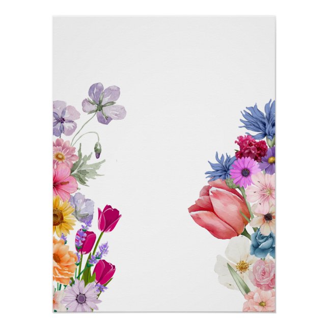 Ästhetisches Blumendesign - Blume Poster (Vorderseite)