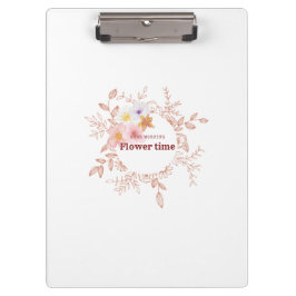 Ästhetisches Botanisches Florales Kranz Clipboard Klemmbrett