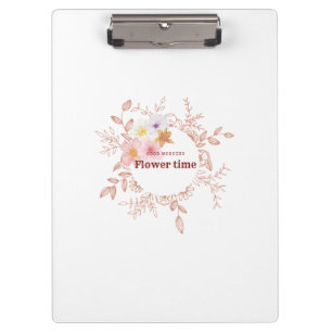 Ästhetisches Botanisches Florales Kranz Clipboard Klemmbrett