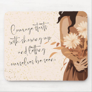 Ästhetisches Chic Neutrales Mädchen Motivationszit Mousepad