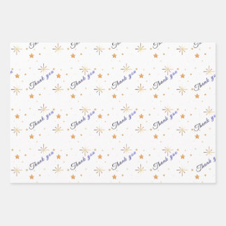 Ästhetisches Dankeschön-Verpackungspapier| Partyge Geschenkpapier Set