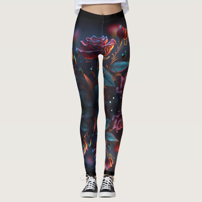 Ästhetisches Design Schöne eklektische farbenfroh Leggings (Vorderseite)