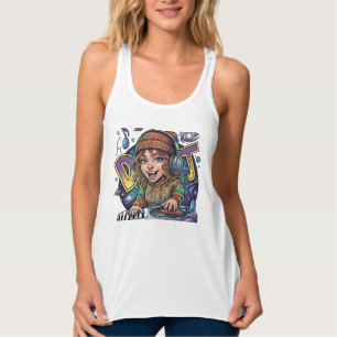 Ästhetisches DJ-Tank-Top für Frauen Tank Top
