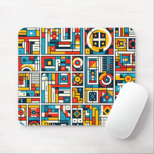 Ästhetisches Farbige Geometrisches Muster Mousepad