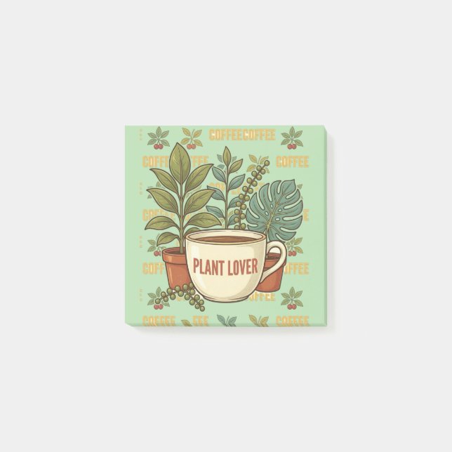 Ästhetisches Geschenk für Pflanzen-Mamas Post-it Klebezettel (Vorderseite)