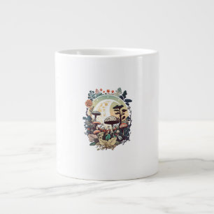 Ästhetisches Goblincore und Cottagecore Pilz Ruhe Jumbo-Tasse