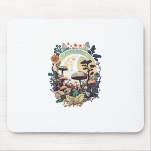 Ästhetisches Goblincore und Cottagecore Pilz Ruhe Mousepad