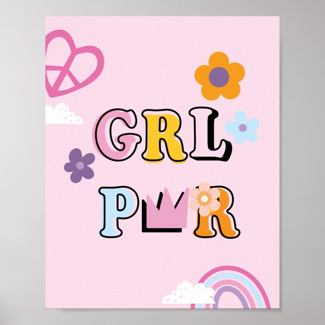 Ästhetisches Grl Pwr Poster der 90er Jahre (Vorne)