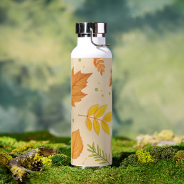 "Ästhetisches Herbstlaub-Muster-Wasserflasche"  Trinkflasche