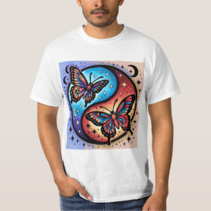 Ästhetisches Himmels-Schmetterlings-Galaxie-T-Shir T-Shirt