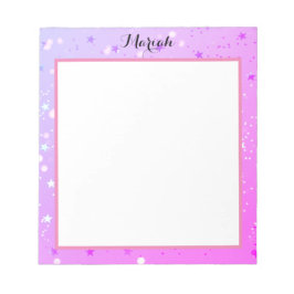 ästhetisches, kurzatmiges rosa Design Notizblock