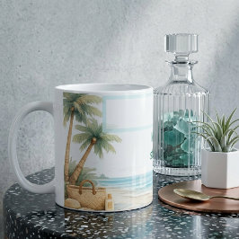 Ästhetisches Küsten Calm Modernes Sanftes Strandre Kaffeetasse